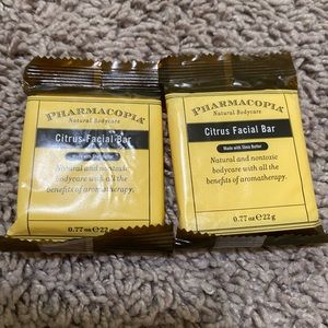 Lot Of 2 Pharmacopia Citrus Facial Bar .77 Oz Each